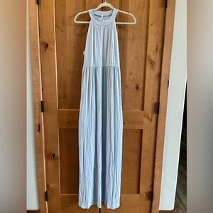 Pink Lily Blue Maxi Dress